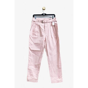 Paul & Joe Pink Belted Pant Cotton
